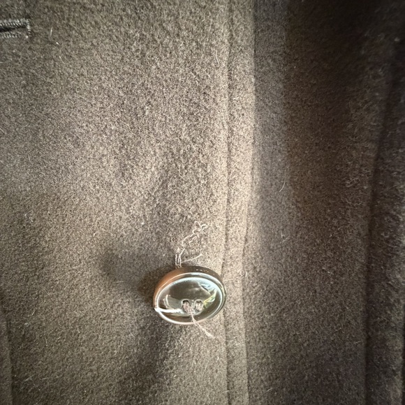 Anne Klein Chocolate Brown Pea Coat Size XL - Picture 6 of 11